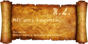 Mágori Leonetta névjegykártya